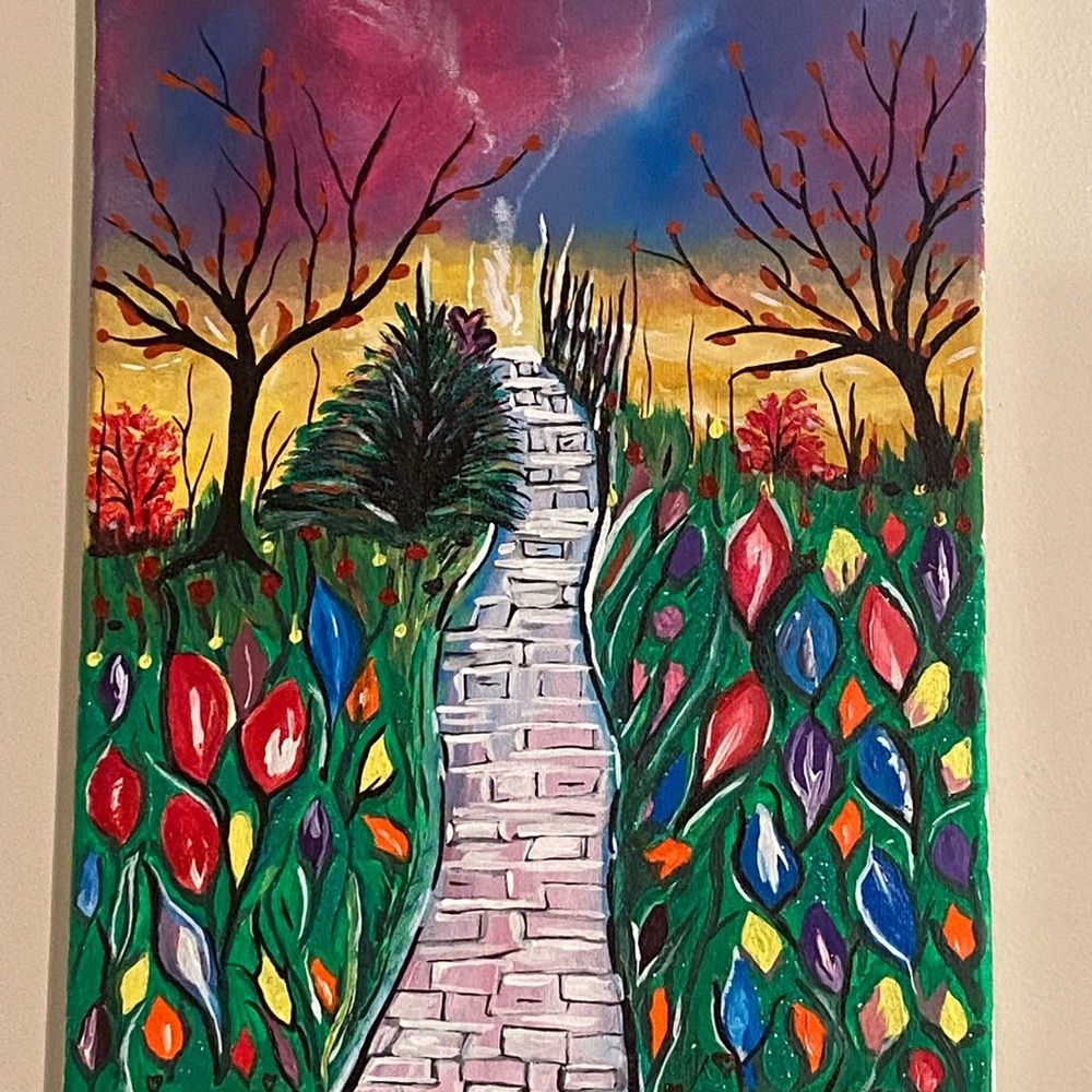 Vibrant Pathway Canvas Art